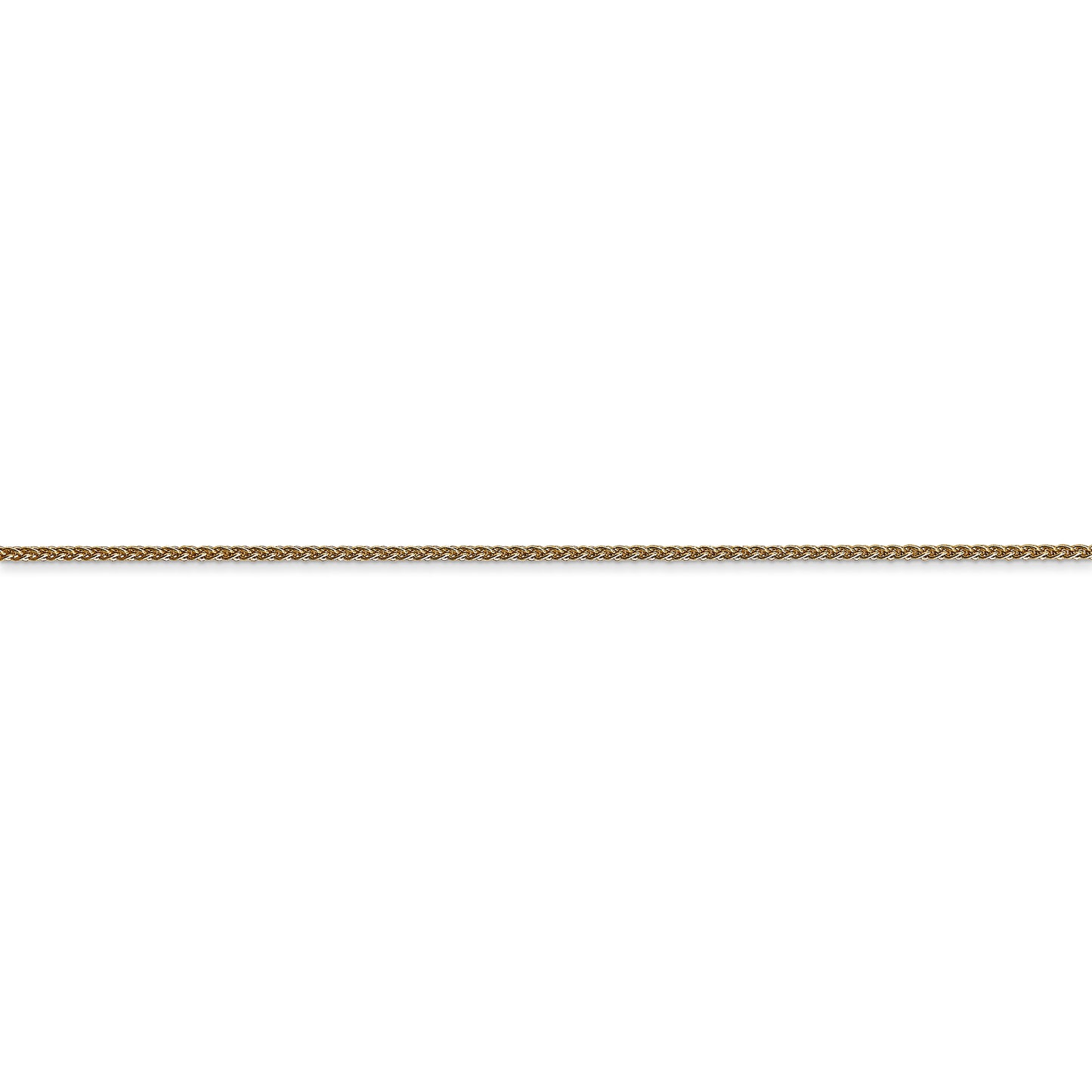 14k 1.05mm Spiga with Spring Ring Clasp Chain