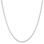 14k White Gold 1.15mm Rolo Pendant Chain