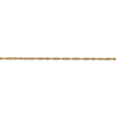 14k 1.4mm Singapore Chain
