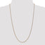 14k 1.25mm D/C Spiga Chain