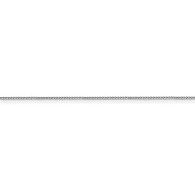 14k WG .85mm Spiga with Lobster Clasp Chain