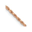 14k Rose Gold 1.8mm D/C Machine-made Rope Chain