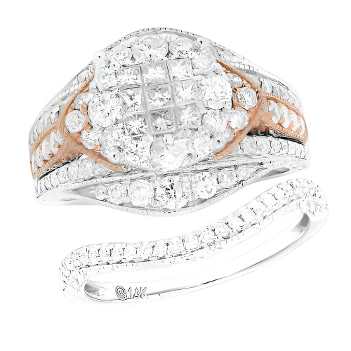 14KW 2.10CTW DIAMOND BRIDAL SET