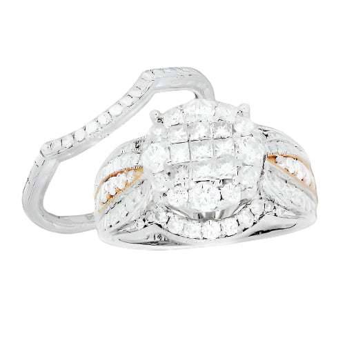 14KW 2.00CTW DIAMOND BRIDAL SET