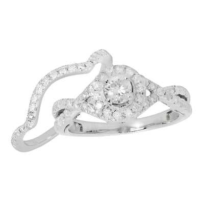 14KW 1.10CTW DIAMOND BRIDAL SET [0.27CT CENTER]