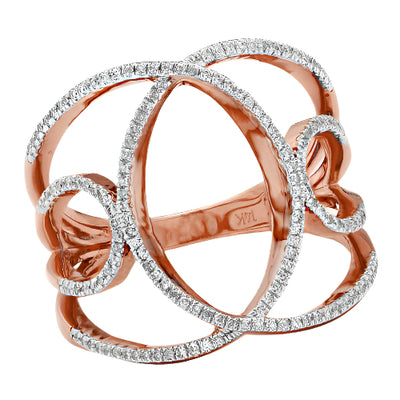 14KR 0.25CTW DIAMOND DESIGNER RING
