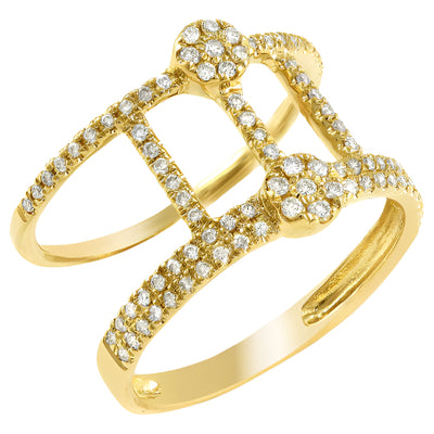 14KY 0.40CTW DIAMOND DESIGNER RING