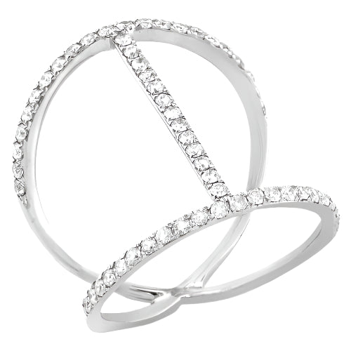 14KW 0.75CTW DIAMOND DESIGNER RING