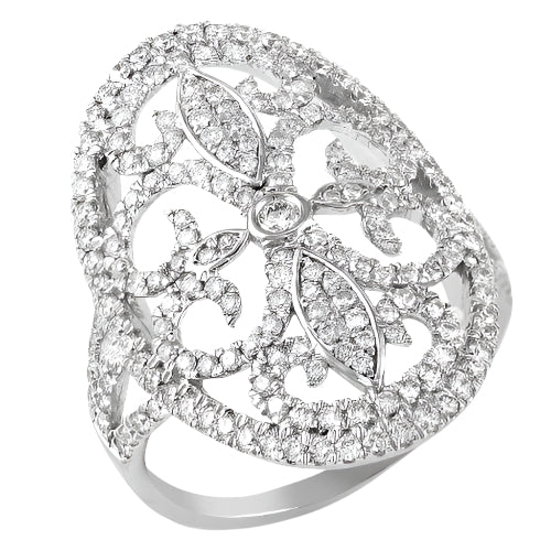 14KW 1.35CTW DIAMOND DESIGNER RING