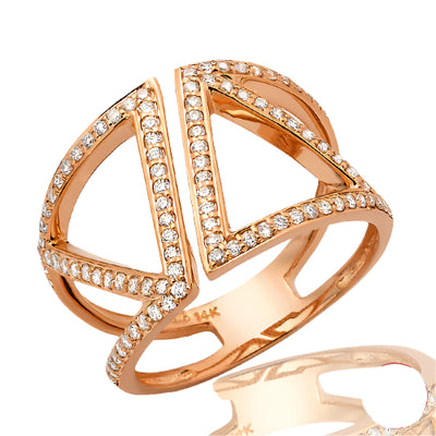 14KR 0.50CTW DIAMOND DESIGNER RING