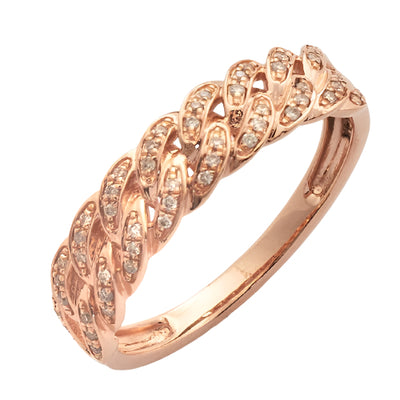 14KW 0.15CTW DIAMOND DESIGNER MIAMI CUBAN LADIES