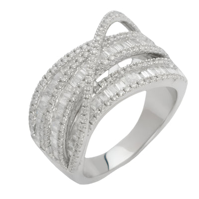 14KW 1.85CTW DESIGNER BAGUETTE DIAMOND BAND