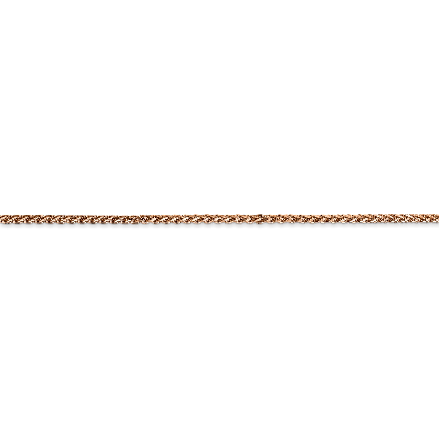 14k Rose Gold 1.7mm D/C Spiga Chain