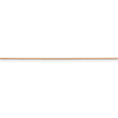 14k Rose Gold .85mm D/C Spiga Chain