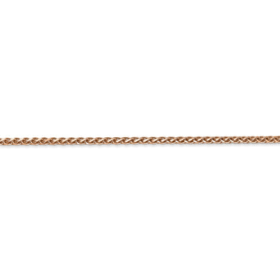 14k Rose Gold 2.1mm D/C Spiga Chain