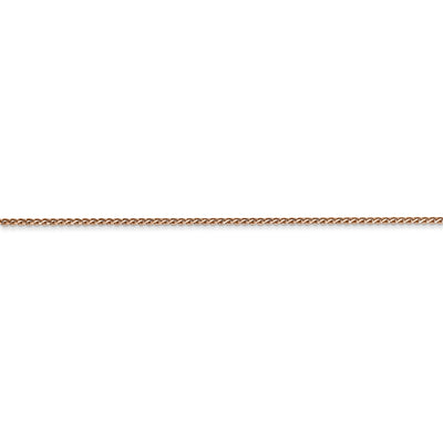 14k Rose Gold 1.05mm D/C Spiga Chain