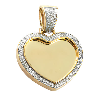 10KY 0.50CTW DIAMOND MICROPAVE HEART SHAPED MEMORY