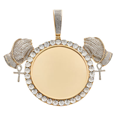 10KY 2.40CTW ILLUSION DIAMOND MEMORY PENDANT WITH