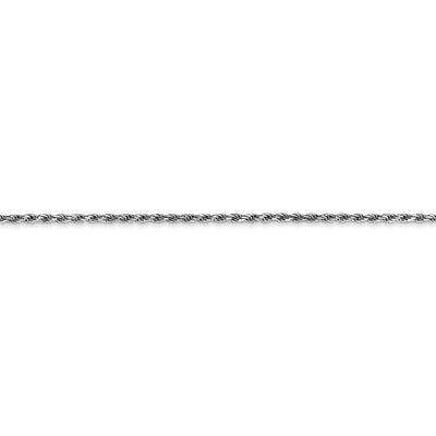 14k WG 1.30mm D/C Machine-made Rope Chain