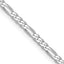 14k WG 2.25mm Flat Figaro Chain