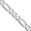 14k WG 6mm Flat Figaro Chain