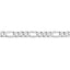14k WG 7mm Flat Figaro Chain